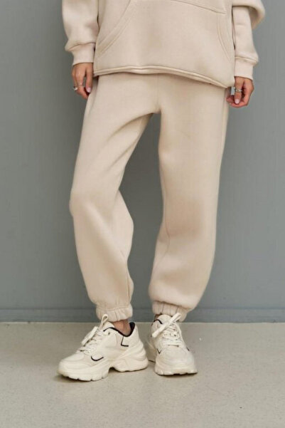 YAKAMEL Γυναικείο χειμερινό αθλητικό παντελόνι jogger με ελαστικό τελείωμα κα...