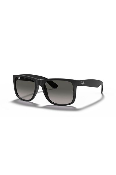 Ray-Ban Ray Ban Man Square Justin Sunglasses- Rb 4165 - Lense Size:55mm - Rubber Black