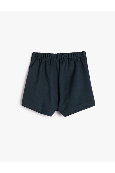 Koton Metal Buckle Decorated Double Breasted Shorts Skirt - Pocket Detailed