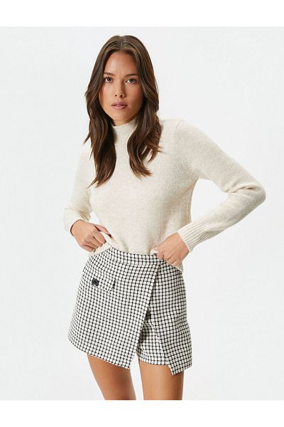 Koton Basic Turtleneck Sweater Knitwear Long Sleeve Soft Textured