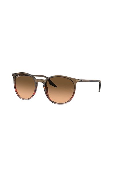 Ray-Ban Ray Ban Unisex Phantos Sunglasses- Rb 2204 - Lense Size:51mm - Striped Brown Gradient Red