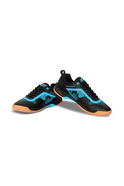 Nivia Powerstrike 2.0 Badminton Shoes | Black | 5 Uk/6 Us/39 Eu | Non-marking Round Sole