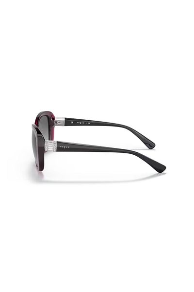 Vogue Woman Butterfly Sunglasses- Vo 2943sb - Lense Size:55mm - Transparent Dark Cherry