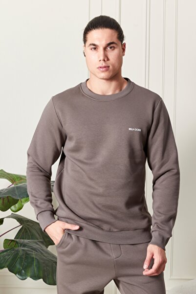 Bella Dossi Σετ ανδρικής φόρμας Premium Class με λογότυπο, βαμβακερό χτενισμένο με 3 κλωστές