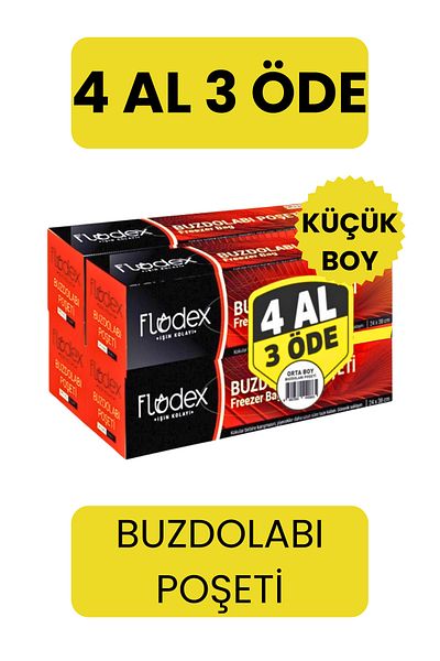 FLODEX Refrigerator Bag Buy 4 Get 3 Small Size