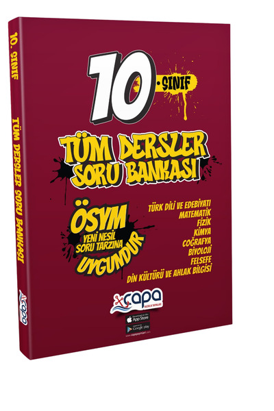 ÇAPA YAYINLARI çapa yayınları 10.sınıf tümdersler soru bankası