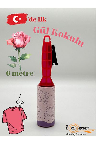 iconroller Ohmis Feather Collection Rose Scented (Sap and 1 Roll, 6 Meters Long)