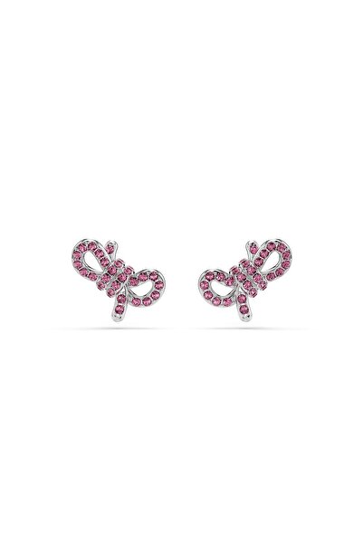 Swarovski 5723557 Swarovski Küpe Mp Lıfelong Bow:Pe Stud Mfp Rose/Rhs