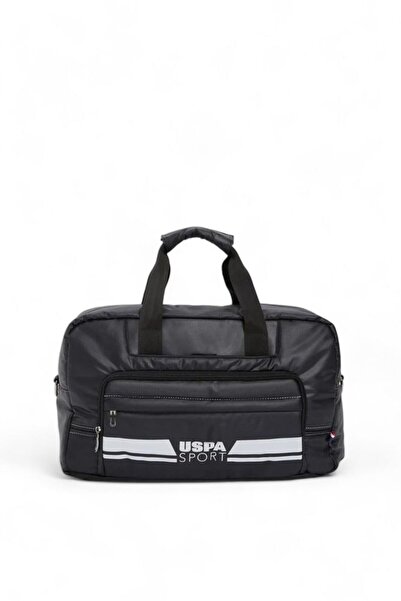 U.S. Polo Assn. حقيبة سفر سوداء مرخصة للجنسين PLDUF23811