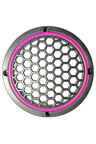 LSOUND Neon Işıklı 16 cm Hoparlör ve Midrange Kapağı - 2 Adet - Mor