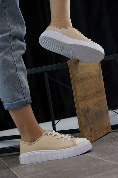 sefayol Pantofi sport de damă Galla Beige White Talpă In