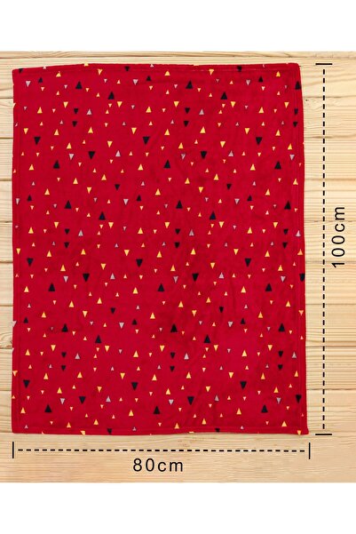 Babyhug Babyhug Mink Blanket for Babies, Geometric Print, Red, Skin-Friendly, Lightweight, 0+ Months