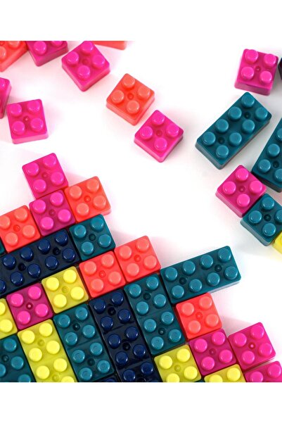 Fab N Funky مجموعة مكعبات بناء مكونة من 520 قطعة، غير سامة، أشكال ملونة، لعبة تعليمية للأطفال من سن 3 سنوات فما فوق