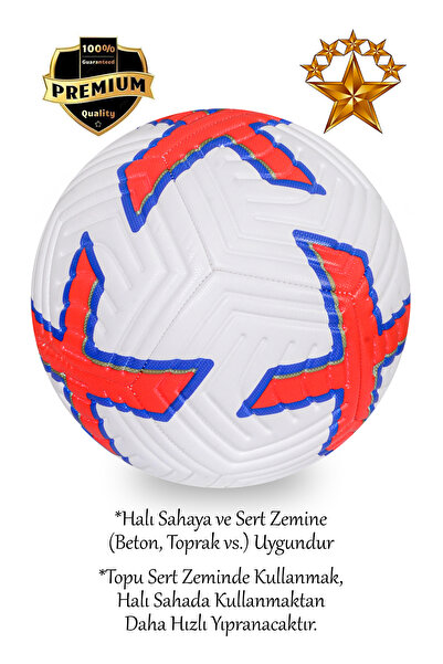 summitsport Orijinal Futbol Topu 3'Lü Set Dikişli Futbol Topu Sert Zemin Halı Saha Çim Saha Futbol Topu