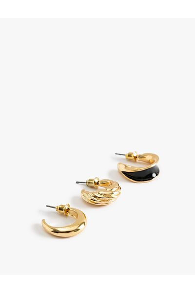 Koton 3-Piece Hoop Earring Set