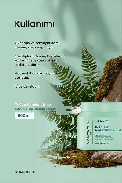Momentum 500 ml Intense Moisturizing Hair Care Mask