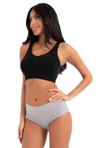 Almila High Waist Elastane Bato Women's Panties - Compact Combed Cotton, Thick Side, 5 PCS 2056