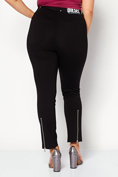 Diesel Women P-CUPERY Straight Leg Plain Pants, Black