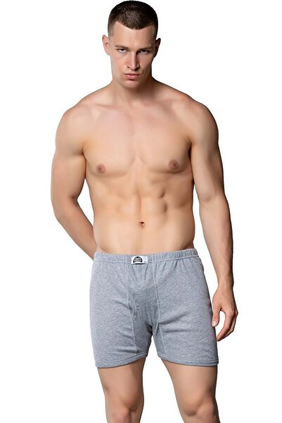 Gümüş İç Giyim Erkek Ribana Paçalı Don Gri