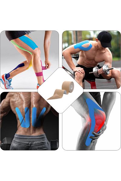 BLACK DEER Kinesiology Pain Tape Αυχένας Πόνος Αρθρώσεων Αθλητικές Ταινίες Πόνου 5cm X 5m Ortholand
