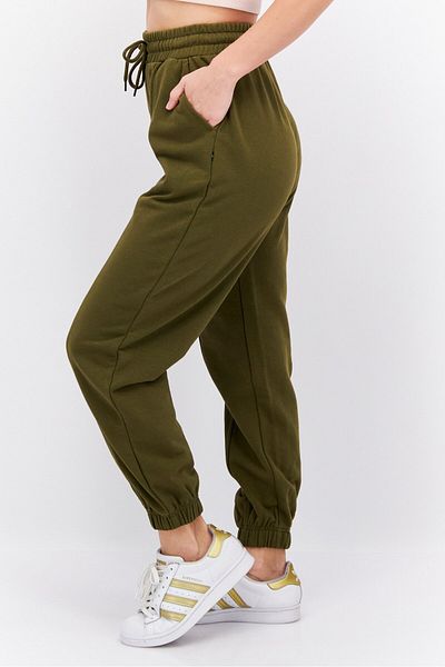 Levi's Women Regular Fit Solid Sweatpants, Olive