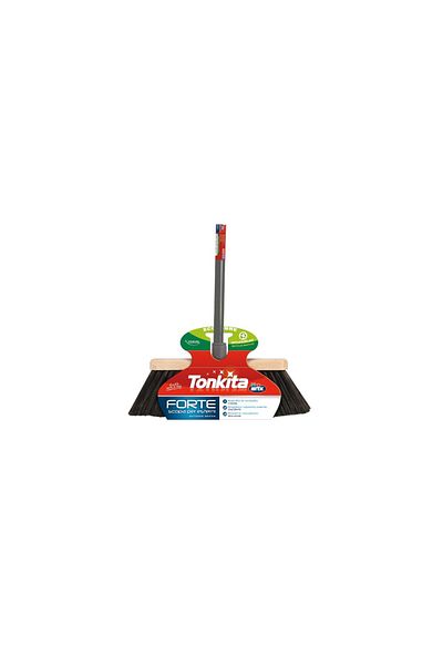 Tonkita Pro Wooden Outdoor Broom+Stick