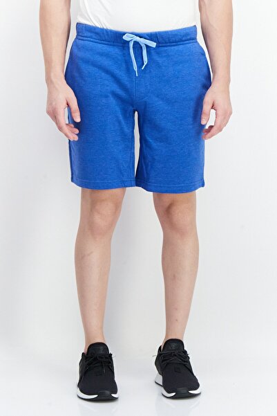 TailorByrd Men Fleece Drawstring Basic Shorts, Royal Blue