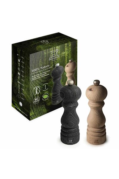 Peugeot Nature Duo Black Pepper and Salt Mill 18 cm