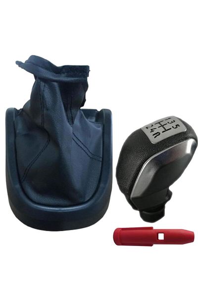 ZETOTO Doblo 3 Case New Model Gear Shift Gaiter and Sports Gear Shift Knob Admiral Model 5 Forward