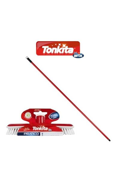 Tonkita Pratico Push Broom + Stick