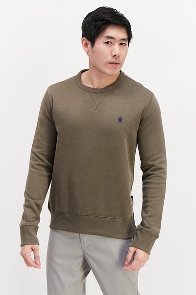 French Connection Men 2 Pieces Crew Neck Long Sleeve Brand Logo Sweatshirt, Black