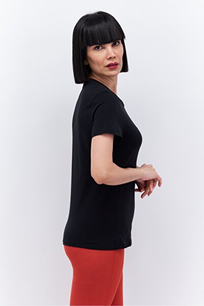 Reebok Women Sportswear Fit Short Sleeve Training T-Shirt, Black