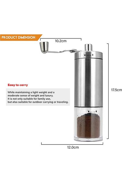 MIBRU Coffee manual grinder ss304 glass