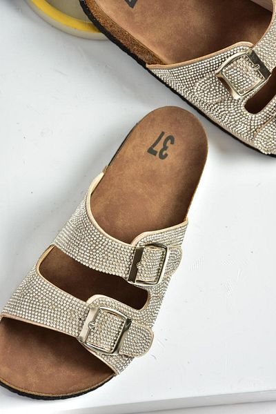 Fox Shoes S777527502 Γυναικείες Παντόφλες Suede Beige Stone