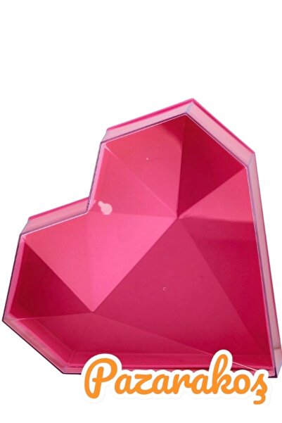 PAZARAKOŞ Hediye Kutusu Boş kırmızı Kalpli Hediye Kutusu Hediyelik Kutu Mika ...