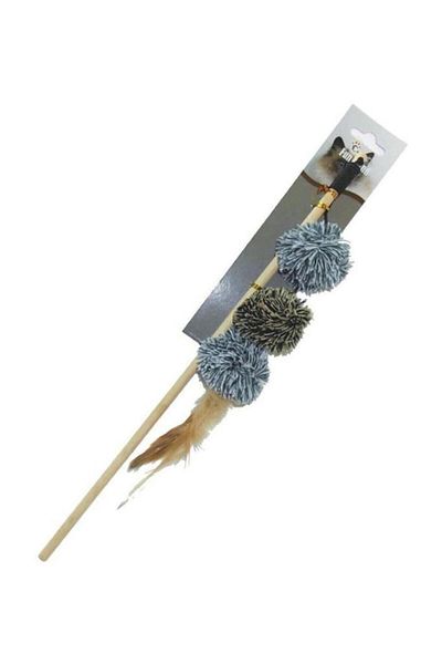 Eastland Cat Weed Cat Fishing Rod with Ball Plush Toy 40 cm