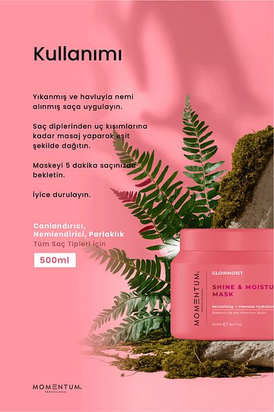 Momentum Hair Care Mask Shine&Mousture 500 ml