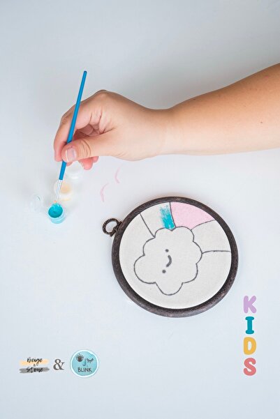 Beige & Stone X Blink Studio Colour Like Never Before Çocuk Figürleri Kasnak ...