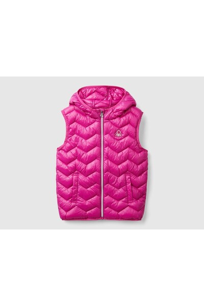 Benetton سترة نفخ الفتاة