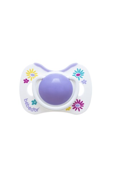 Bebedor لهاية سيليكون طبية للأطفال من عمر 6 إلى 18 شهرًا - طرف الكرز، أرجواني 102