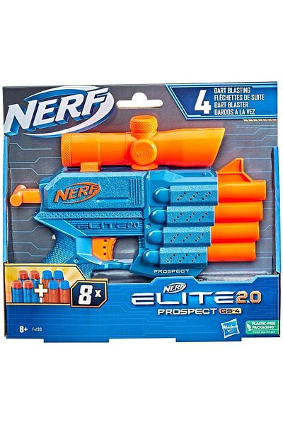 Hasbro Nerf Elite 2.0 Prospect Qs 4 - 22 cm 8 darts Nerf Darts 8 F4190