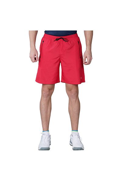 Nivia Urban Peach Shorts | Red/black | Large | Polyester | Regular Fit | Sports Shorts