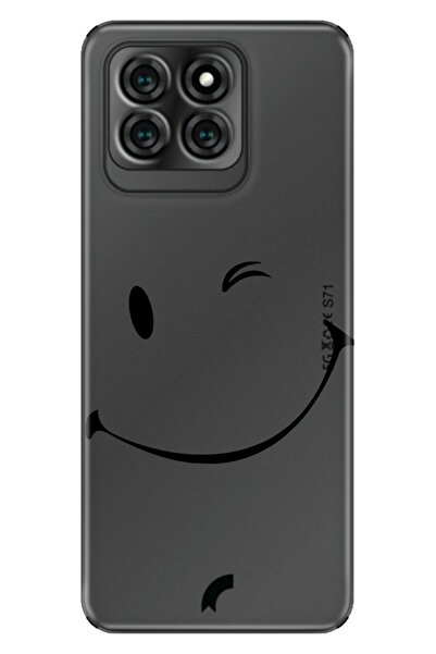 Reeder S71 Kılıf Kapak Baskılı Smile