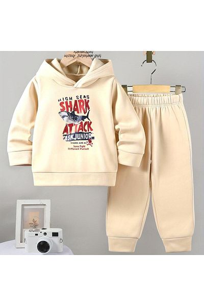 BENROMA Shark Printed Children's Tracksuit Set - Oversize Fit Unisex Product
