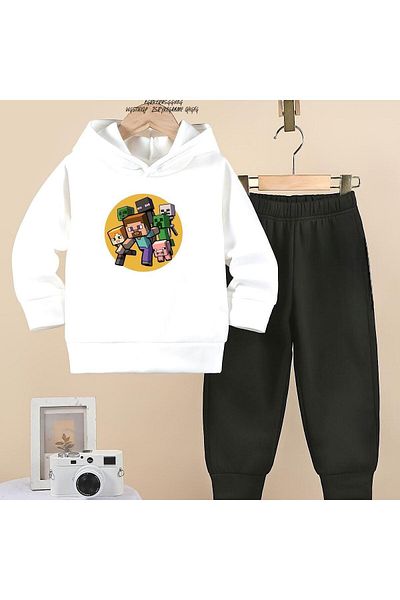 BENROMA Unisex Παιδική φόρμα γυμναστικής - Oversize Fit, Characters Printed