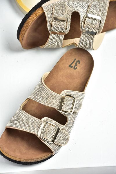 Fox Shoes S777527502 Γυναικείες Παντόφλες Suede Beige Stone