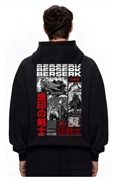 Edizen Φούτερ Berserk v1 - 2025 Oversize Premium Hooded φούτερ