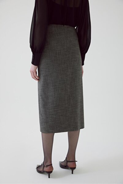 Exquise Φούστα με λουλουδάτο σχέδιο σε χρώμα Anthracite