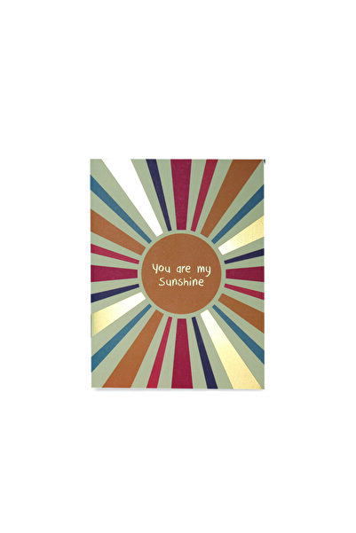 You are my sunshine tebrik kartı