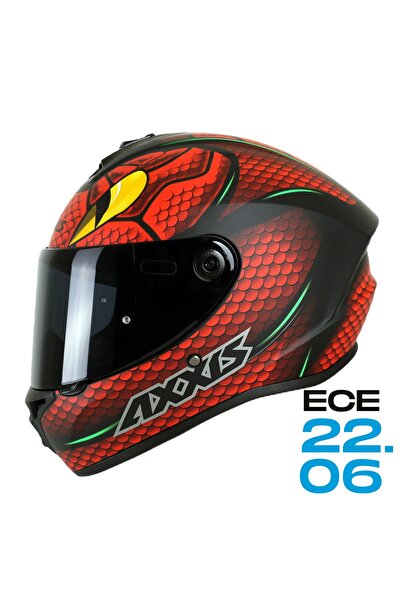 AXXIS Axxıs Draken S Nahesa A5 Motosiklet Kask M (Siyah Vizör Hediyeli)